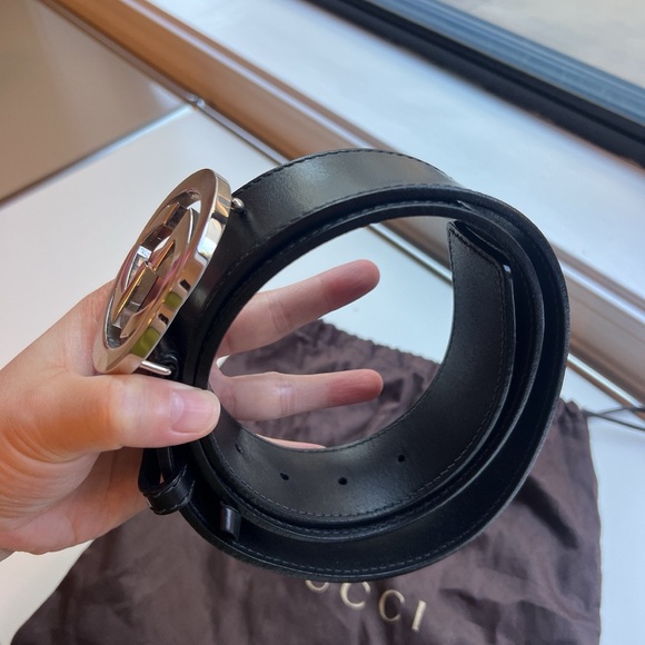 Gucci Belt With Interlocking G Buckle - Picture 4 of 4